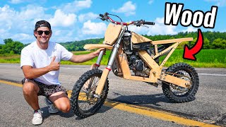 Wooden Dirt Bike Testing