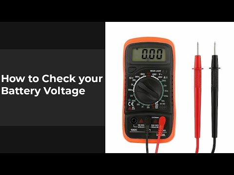 How to Check your Battery Voltage