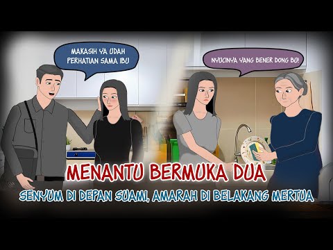 Menantu Bermuka Dua 1 – Senyum di Depan Suami, Amarah di Belakang Mertua | #Dramaanimasi