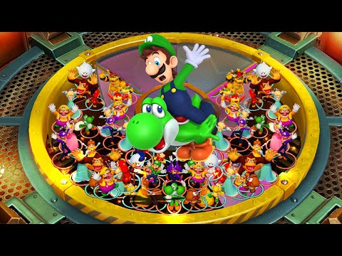 Super Mario Party - Team Color Battles - Luigi Green Team vs Goomba Brown Team