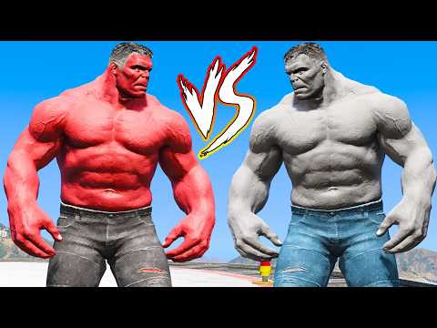 HULK RED vs HULK GREY - GTA V