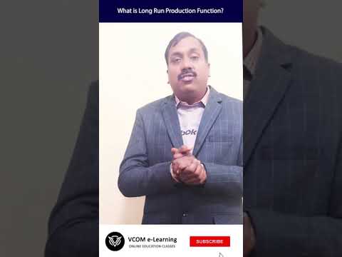 What is Long Run Production Function?? - #Shortvideo - #businesseconomics - #bishalsingh -Video@74