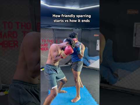 How friendly sparring starts vs how it ends #sparring #boxing #gym #kochi #mma #vyttila #fighter