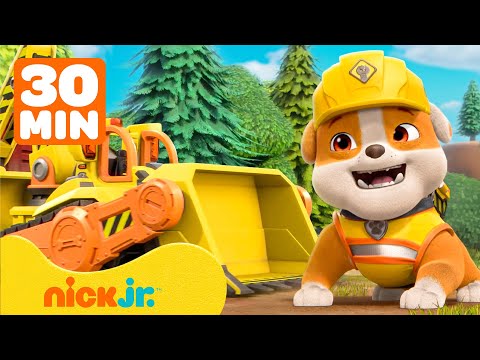 Rubble & Crew | ¡Rescates al Exterior de Rubble! Con Charger | 30 Minutos | Nick Jr. en Español