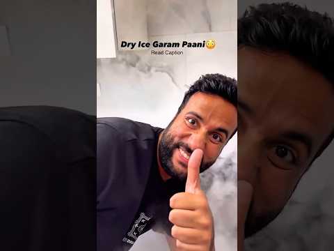Dry ice in warm water sublimation show karti hai normal water ke comparison me bahut fast hota hai🤯
