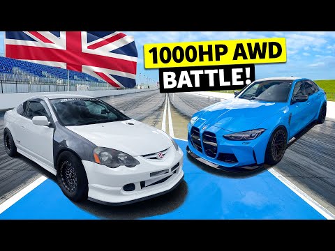 Ultimate Showdown: 1,000hp BMW vs Honda Integra Drag Race at Santa Pod