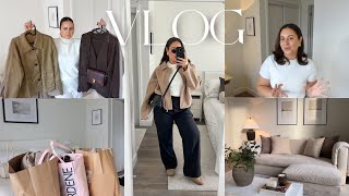 VLOG - SHEIN Fall Haul, Shop With Me & Recents Haul (Uniqlo H&M Ardene) Fall Outfits & Fall Decor!
