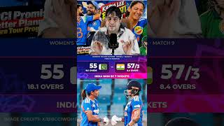 INDIA WOMAN BEAT PAK WOMEN BY 7 WKTS 🔥🤣 #indvspak #cricket #shorts