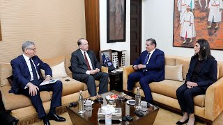 Akhannouch s'entretient avec le président du Groupe de la Banque mondiale