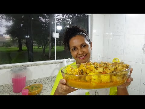 COMIDA CASEIRA/ FRANGO NO MILHO E LEITE DE COCO E PIRÃO