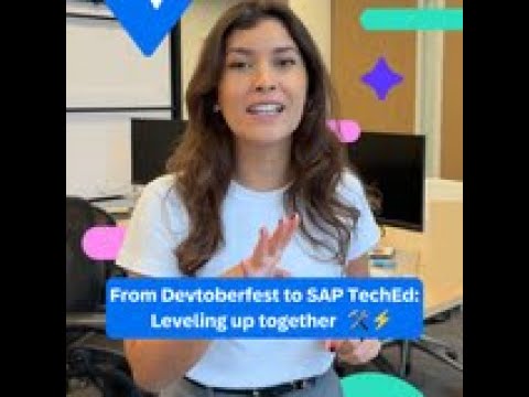 From Devtoberfest to #SAPTechEd: Leveling up together ⚒️⚡