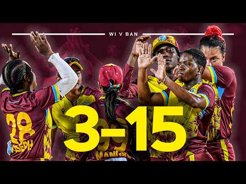 Unstoppable Yorker 🔥 | EVERY Ball As Jannillea Glasgow Takes 3-15 | West Indies Women v Bangladesh