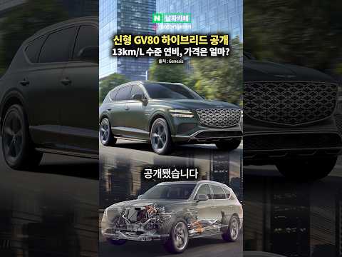 신형 <strong>제네시스</strong> <strong>GV80</strong> 하이브리드 공개! 가격은 얼마일까?