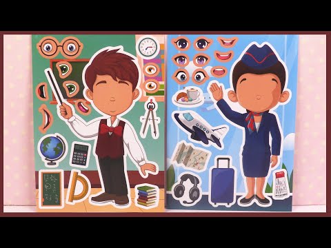 Professions Crée ton Personnage | Activités pour Enfants Autocollants