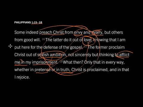 Philippians 1:15–18 // Why Was Paul Nice to Bad Preachers?