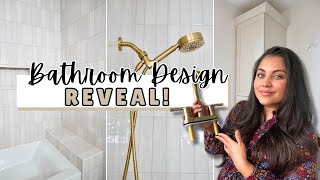 GORGEOUS FEMININE BATHROOM PERFECT FOR YOUNG GIRLS | BUILDING A FARMHOUSE SERIES