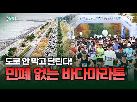 교통 민폐 없이 모두가 즐거운 마라톤…바다 마라톤이 뜬다 [요즘 잇슈]