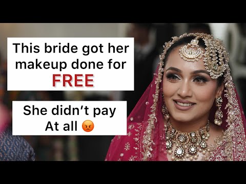 This bride didn’t pay for her makeup 😭😭 Why did she do this ?? 😭😭😡😡 #makeuptutorial #viralbride