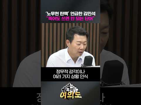 '<strong>노무현</strong> 탄핵' 언급한 김민석…"죽어도 쓰면 안 되는 단어" [흑백여의도]