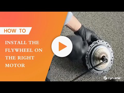 Quick Tips-How to install flywheel on right motor#cyrusher #ebike