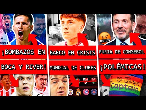 ¿REFUERZOS bomba en BOCA y RIVER?+ BARCO en CRISIS+ CONMEBOL destruye al FÚTBOL+ MUNDIAL de CLUBES