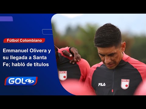 Emmanuel Olivera: "Santa Fe es un equipo grande, que exige pelear títulos; estoy contento acá"