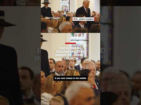 Zuckerberg, Rogan spotted inside St. John's Church
