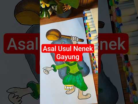 Asal Usul Hantu Nenek Gayung//Mewarnai Gambar Dengan Pasir Sambil Bercerita Horor #ceritabergambar