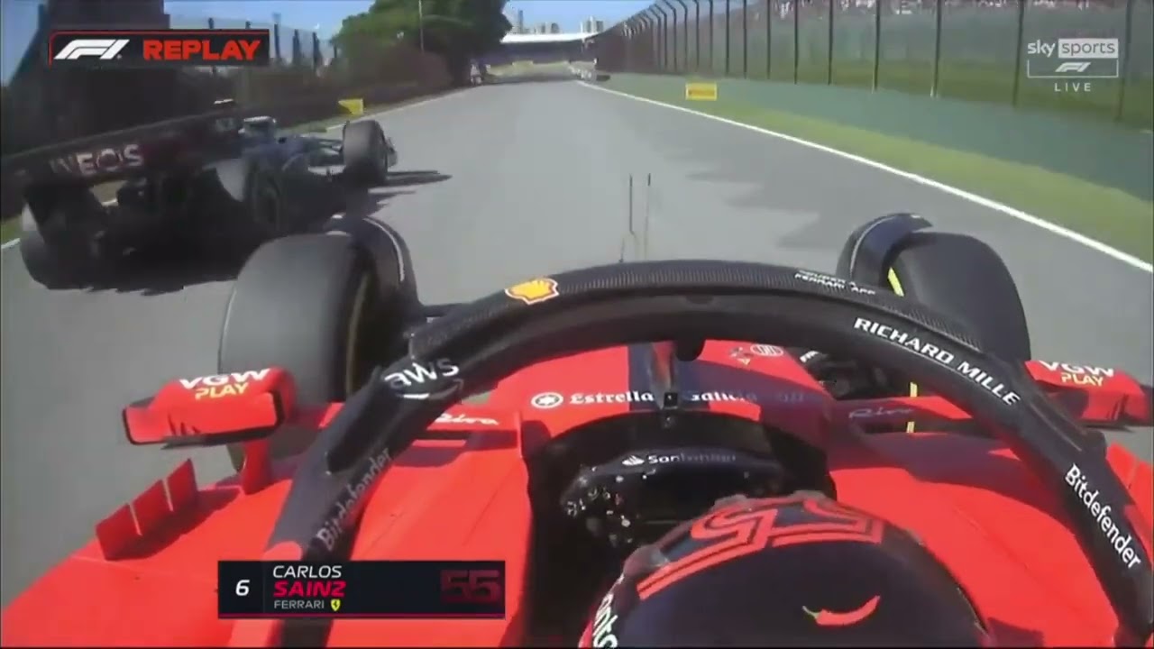 Onboard video: Carlos Sainz overtaking Mercedes drivers at Interlagos ...