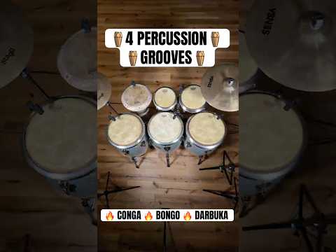 🪘 4 Percussion Grooves 🪘 #daddibahmani #percussion #groove