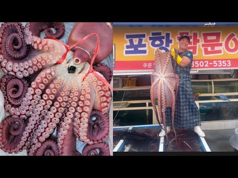 Korean Otopus #koreanfood #koreanstreetfood #koreanseafood #Pohang