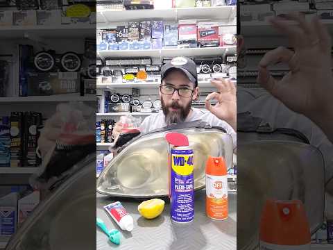 limpieza de opticas con productos que tenemos en casa. mito o realidad? #autos #mitos  #detailing