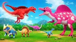 T-Rex vs Spinosaurus - Who Wins the Jurassic War? 🦖🆚🦕