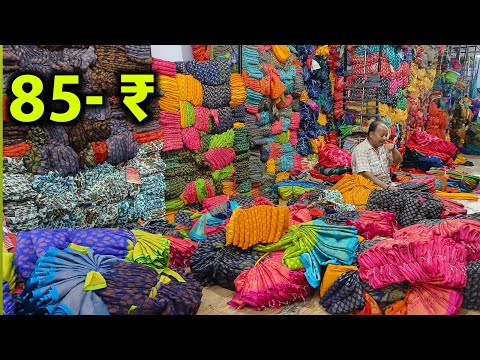 सूरत की सबसे सस्ती साड़ी | Surat Saree Manddi | Saree Wholesale Market Surat | Surat Saree Market