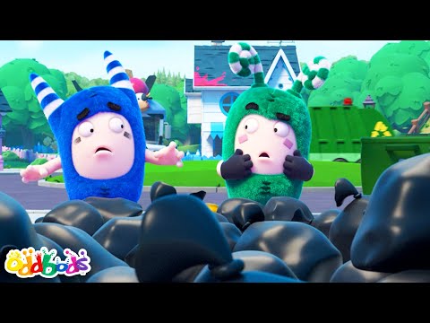 Space Trash Trouble! 🚀 | Oddbods Go Green with Intergalactic Fun
