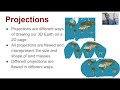 Map Projections and Geographic Concepts