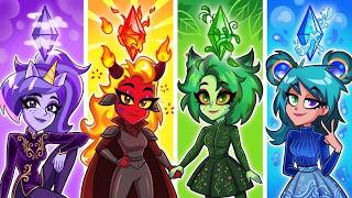 Moon Girl, Sun Girl and Star Girl in Real Life! Animated Magical Stories by Teen-Z