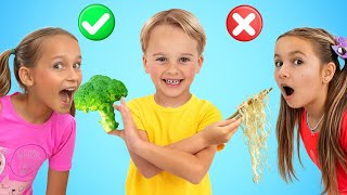 أليس ونيكول تتعلمان أهمية الغذاء الصحي