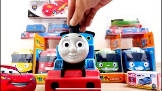 Disney Pixar Car, Thomas and Friends, Percy, Tayo the Little Bus | Unboxing, ASMR No Talking🔥