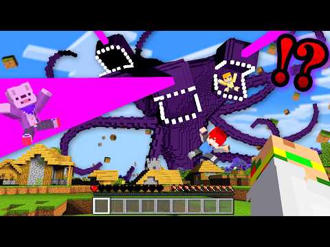 【喰われる⁉】最強のチート級ボス『ウィザーストーム』を倒して世界を救うマインクラフト！😱💥💀【まいくら・Minecraft】よろずや🍭