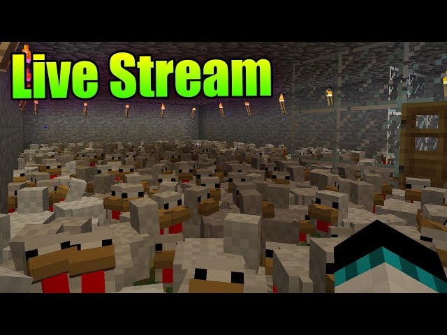 A Wild Chicken Farm Appeared in our Minecraft Live Stream | Part 3