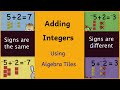 Adding Integers with Algebra Tiles