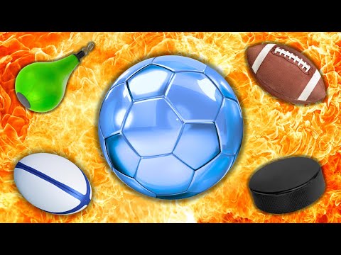 22 Sports Balls for Toddlers 🏒 | Learn English