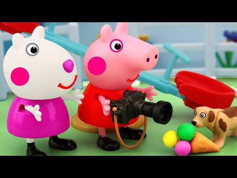 Peppa pig's photo set, Ice cream, Suzy sheep's best friend, Peppa Pig TV, New Peppa