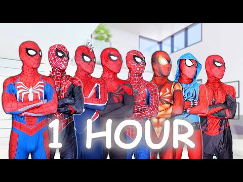 What If Many Red Spider-Man In 1 City ??? ( 1 Hour by FLife TV )