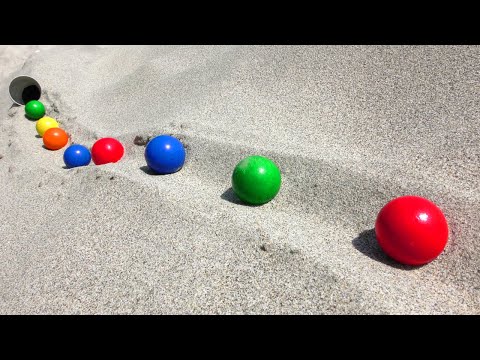 Marble Run☆ Enjoyed in Nature ☆ Fun Time with Rolling Balls
