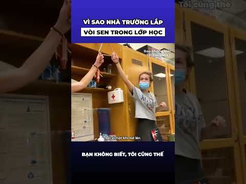 Vì sao nhà trường lắp vòi sen trong lớp học