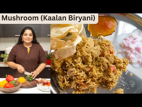 Kaalan Biryani Recipe - Mushroom Biryani Recipe @yummytummyaarthivlogs