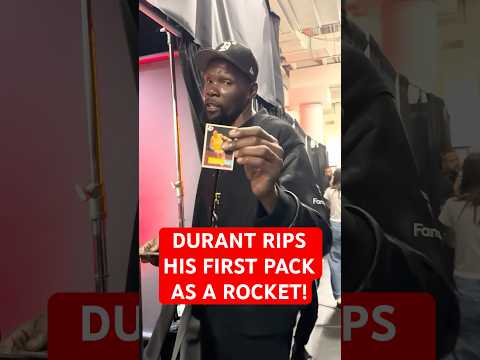 KD rips his first pack as a Houston Rocketโฆ a flashback to his rookie year!