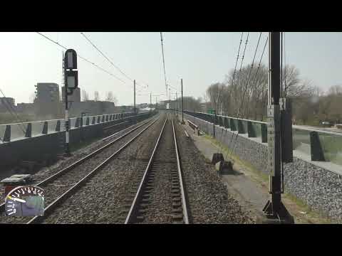 Meerijden met de machinist van Lelystad naar Dordrecht, ( Met snelheidsmeter)